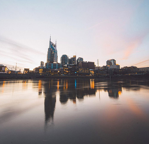 river side view of Nashville